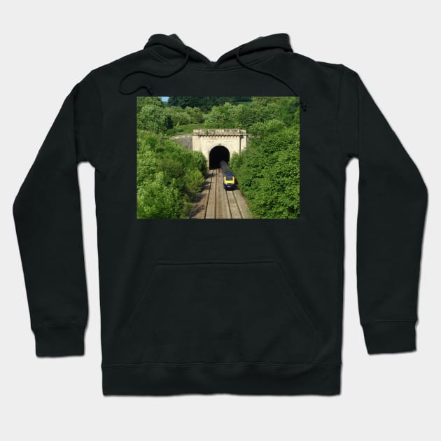 Box Tunnel, Wiltshire Hoodie by Chris Petty